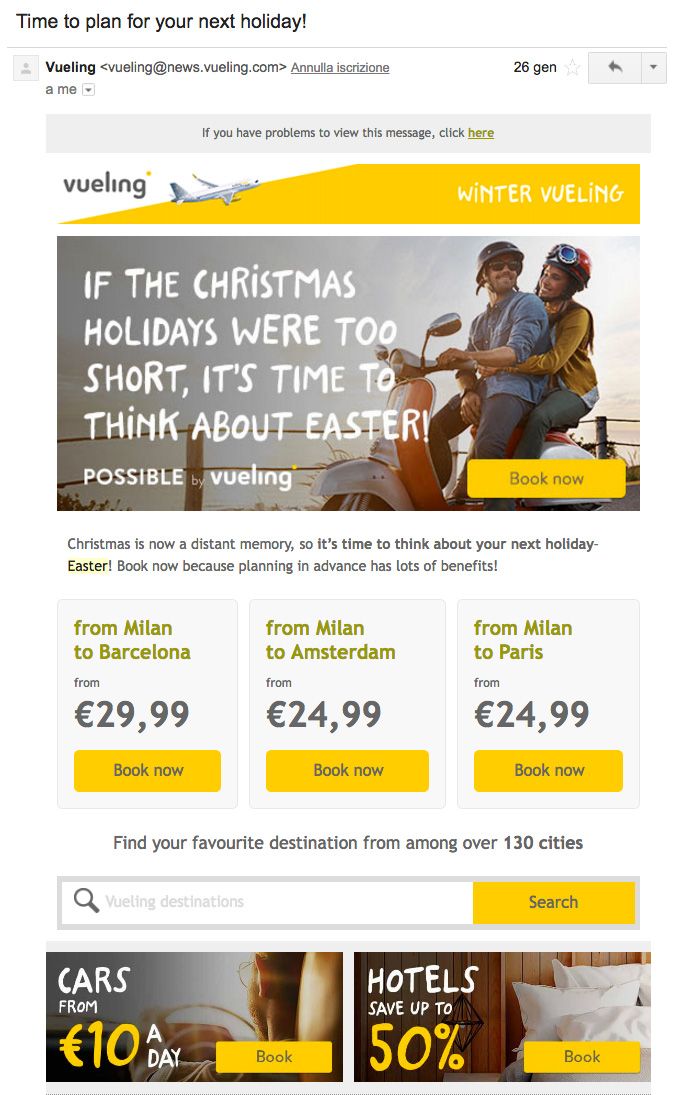 email pasqua vueling mailup ok email pasqua vueling mailup ok