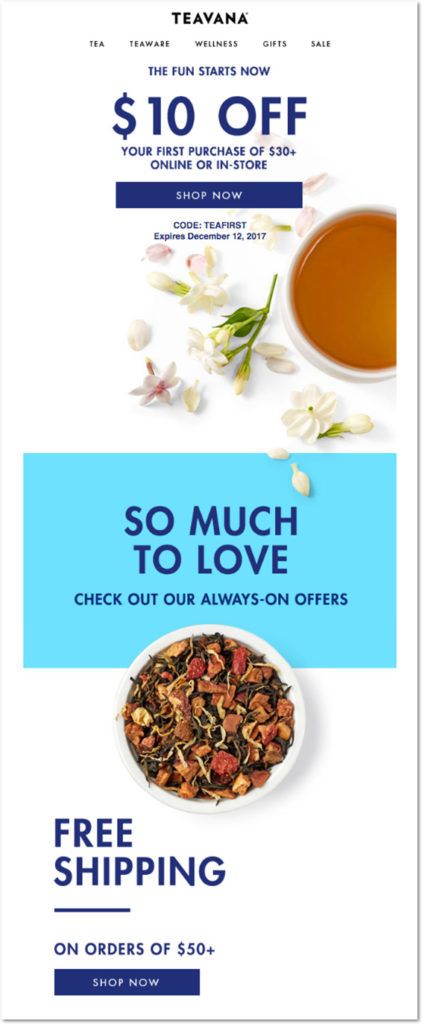 teavana welcome email 01 1 422x1024 1