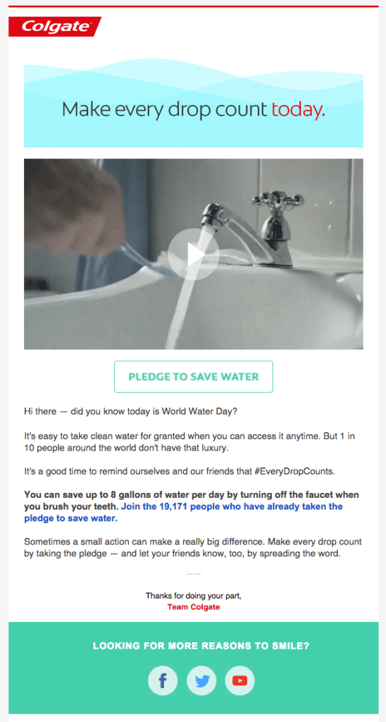 gmail taglio email colgate