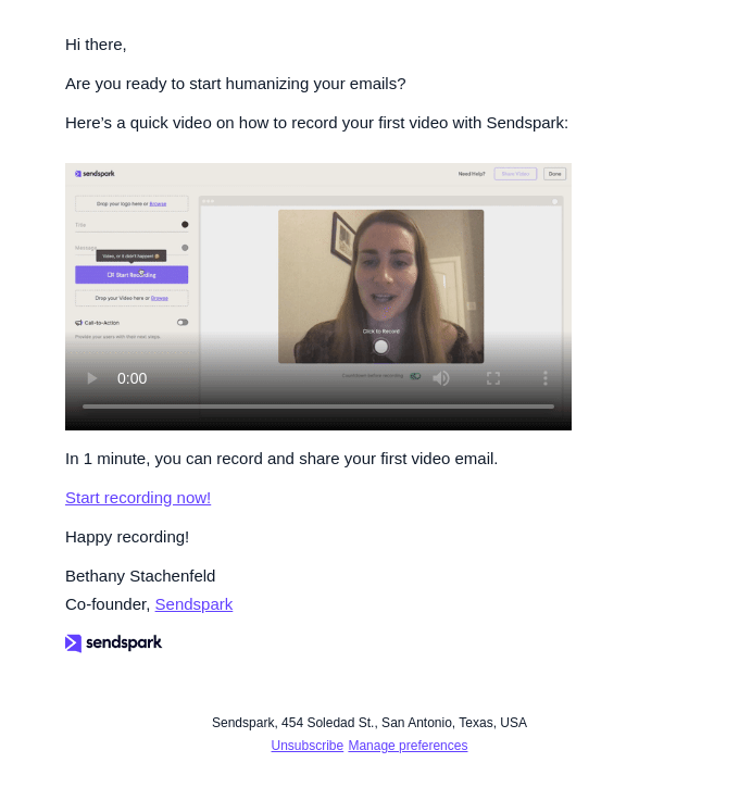 record your first video email record your first video email